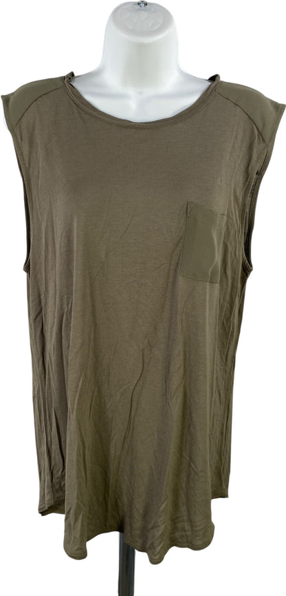 LOFT Women’s Green Pocket Front Sleeveless Tank Top - L