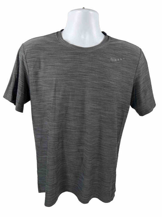 Nike Men's Dark Gray Short Sleeve Dri-Fit Soft Feel T-Shirt - M