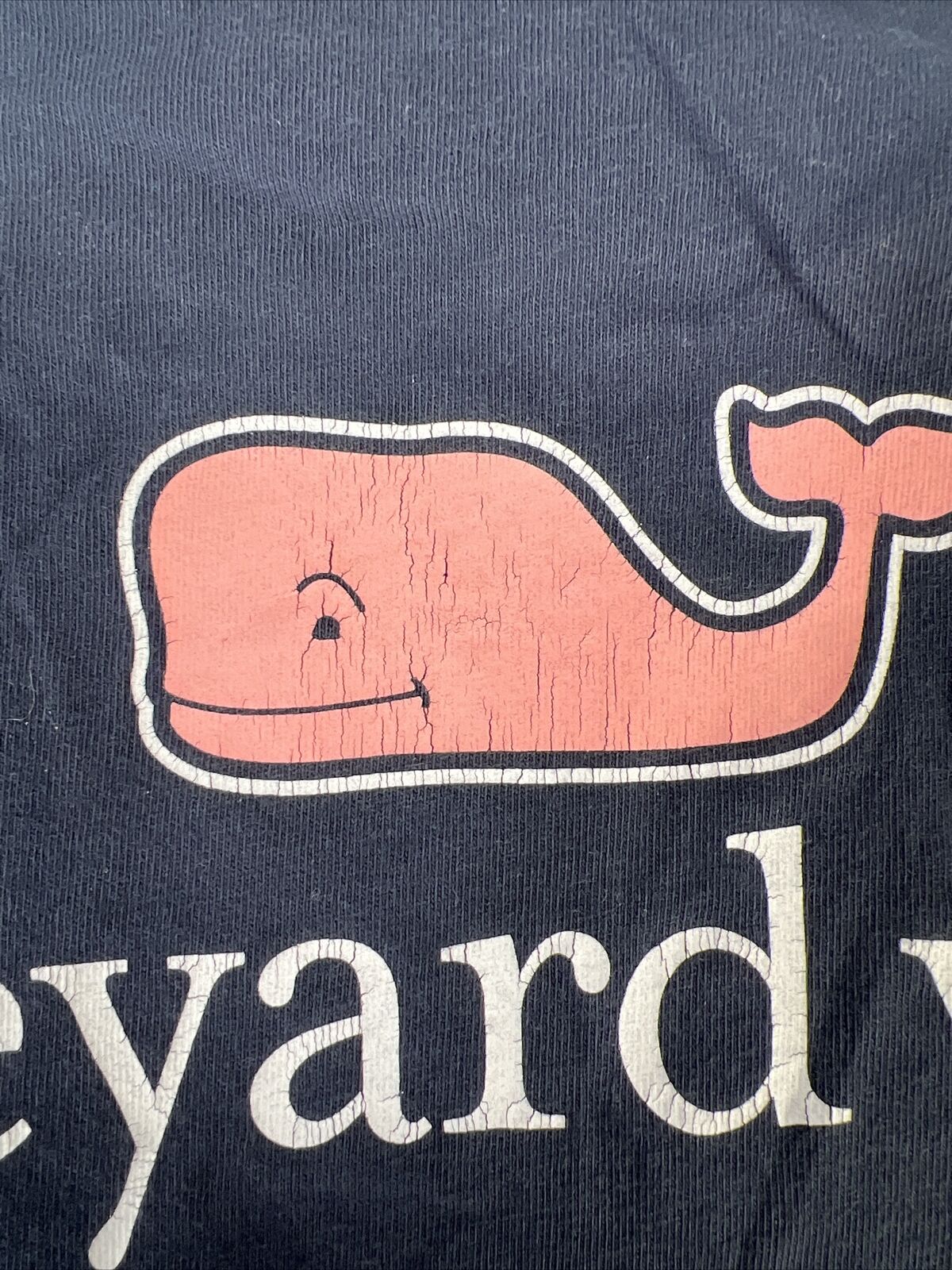 Vineyard Vines Men's Navy Blue Basic Whale T-Shirt - S