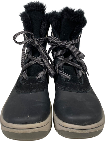 Baretraps Women’s Black Denyce Suede Winter Duck Boots - 7