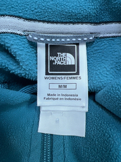 The North Face Womens Blue Long Sleeve Fleece TKA 100 1/4 Zip Pullover Shirt - M