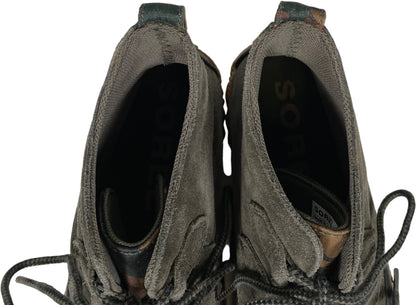 Sorel Women’s Green Camouflage Suede Out N About Canvas Rain Duck Boots - 9