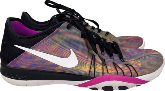 Nike Women’s Purple/Yellow Free TR 6 Lace Up Athletic Running Shoes - 9
