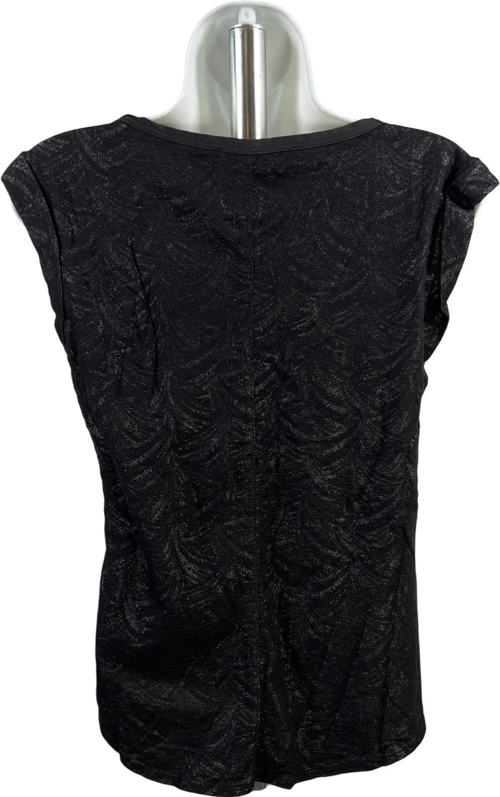 White House Black Market Women’s Black Sleeveless T-Shirt - S