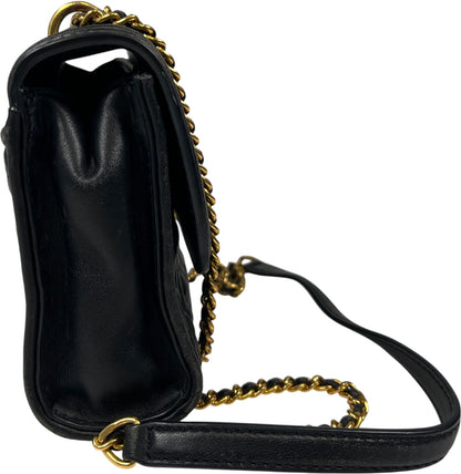 Tory Burch Women’s Black Leather Fleming Convertible Crossbody Purse