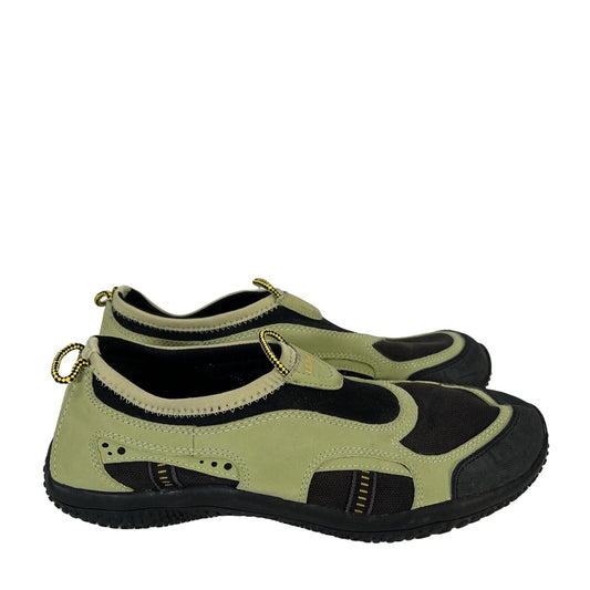 LL Bean Women's Green/Black Grip Bottom Hiking Water Shoes - 9.5