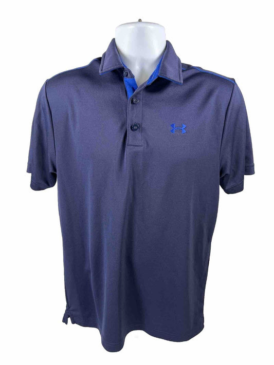 Under Armour Men's Blue Short Sleeve HeatGear Polo Shirt - M
