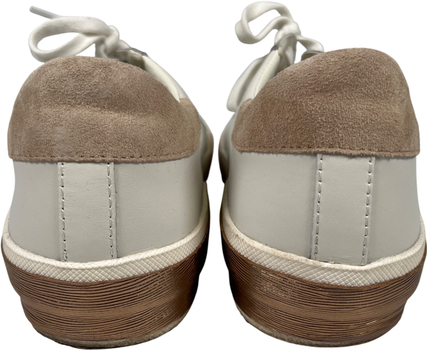 Dolce Vitta Women’s White Leather Low Top Lace Up Sneakers - 8.5