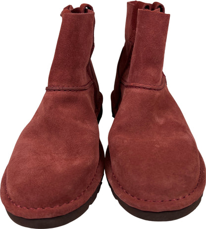 UGG Women’s Red Suede Unlined Mini Boots - 8