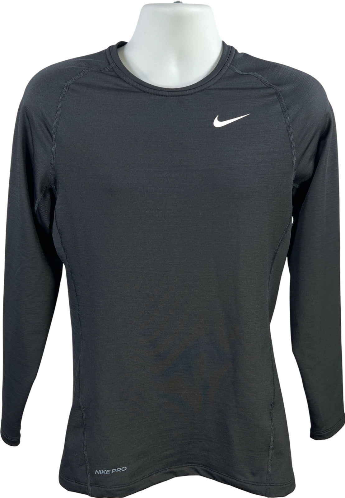 Nike Men’s Black Dri-Fit Long Sleeve Slim Fit Athletic Shirt - M