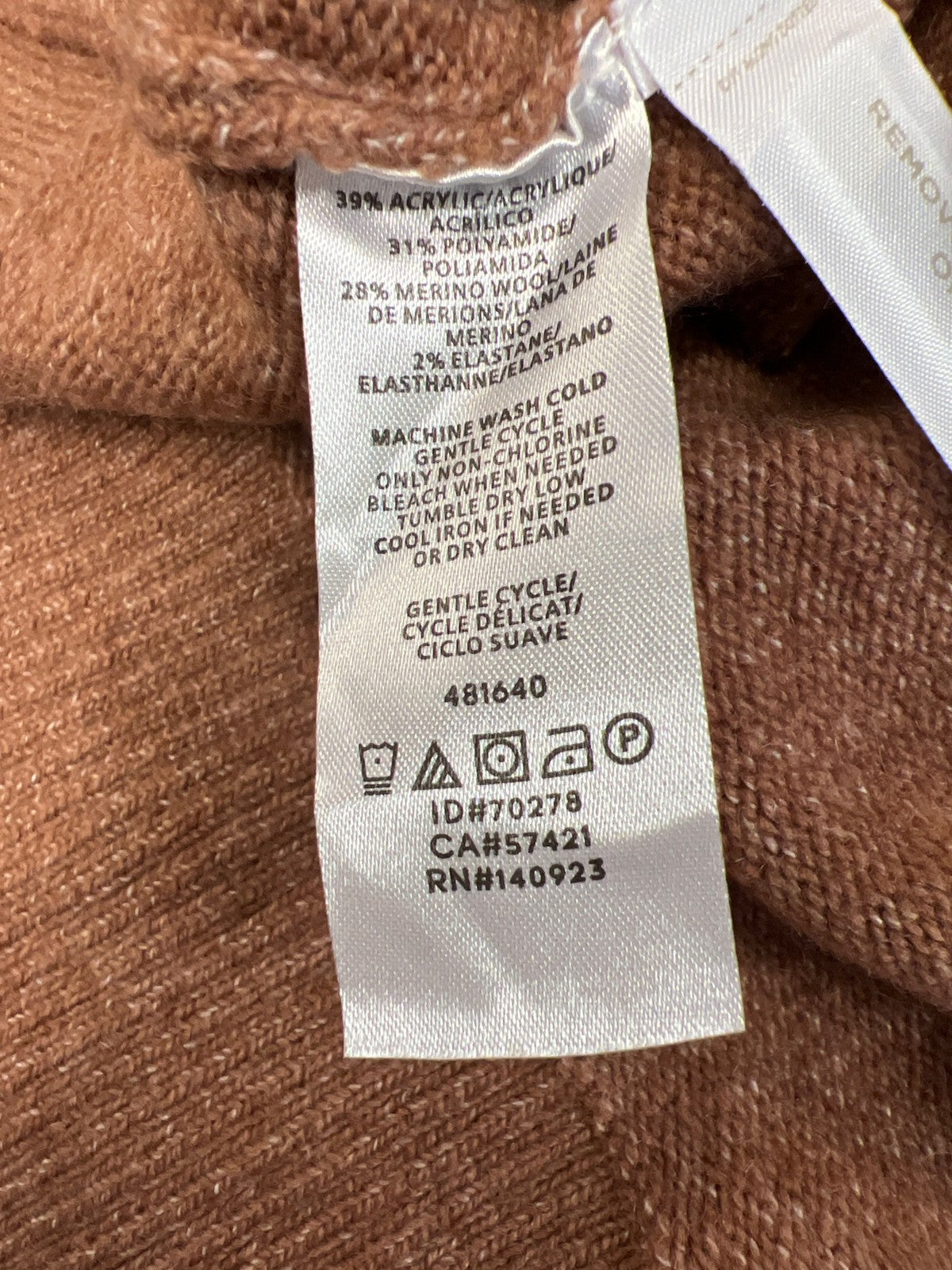 LOFT Women’s Brown Soft Knit Long Sleeve Mock Neck Sweater - XXS