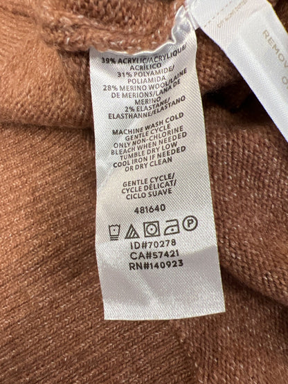 LOFT Women’s Brown Soft Knit Long Sleeve Mock Neck Sweater - XXS