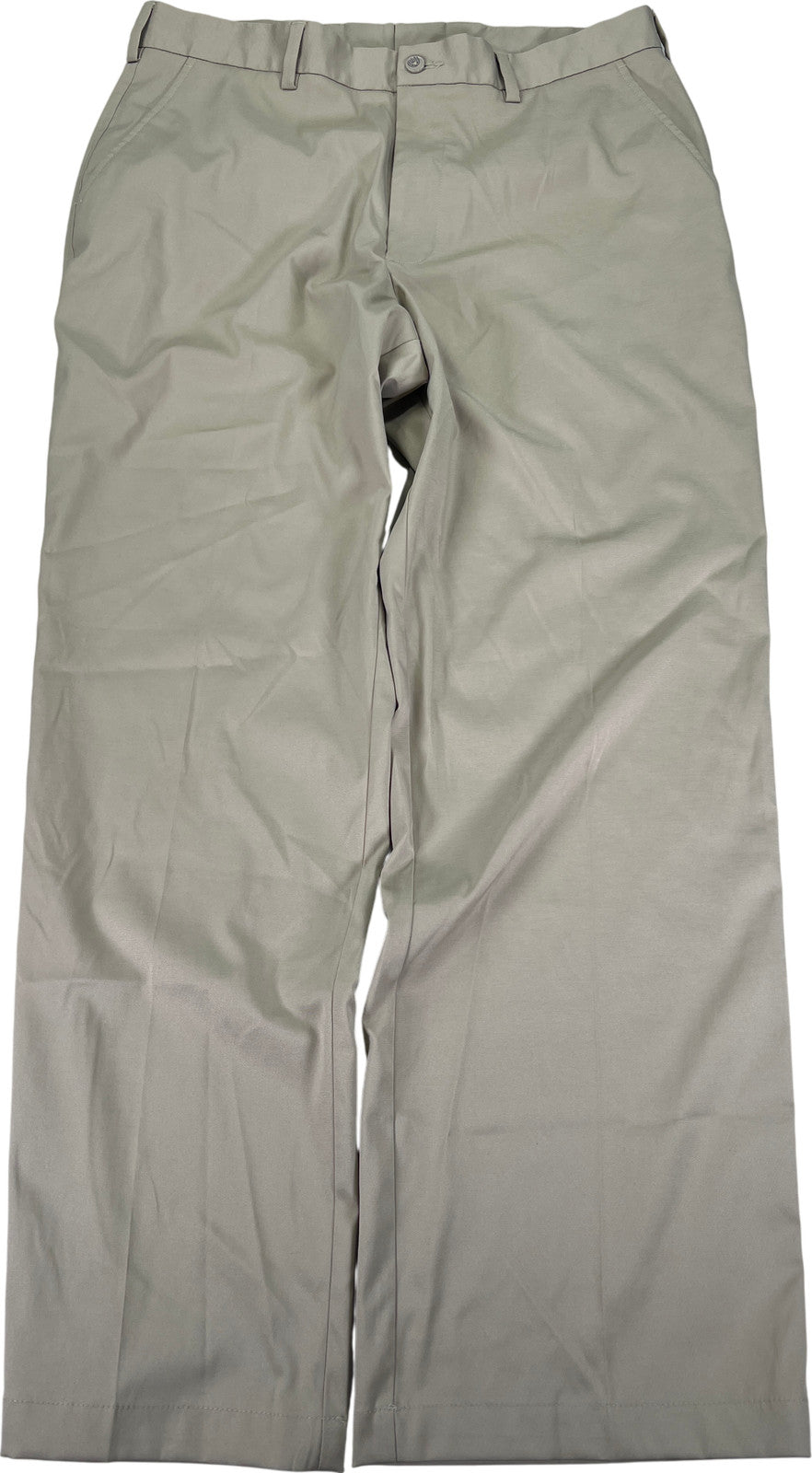 Pebble Beach Performance Men’s Beige Straight Leg Golf Pants - 34x30
