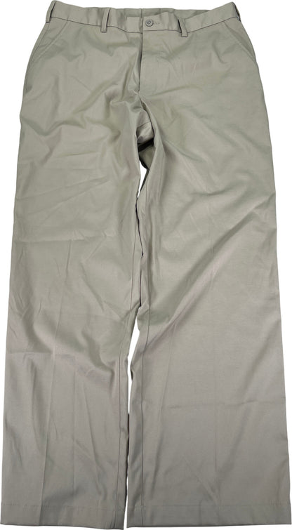 Pebble Beach Performance Men’s Beige Straight Leg Golf Pants - 34x30