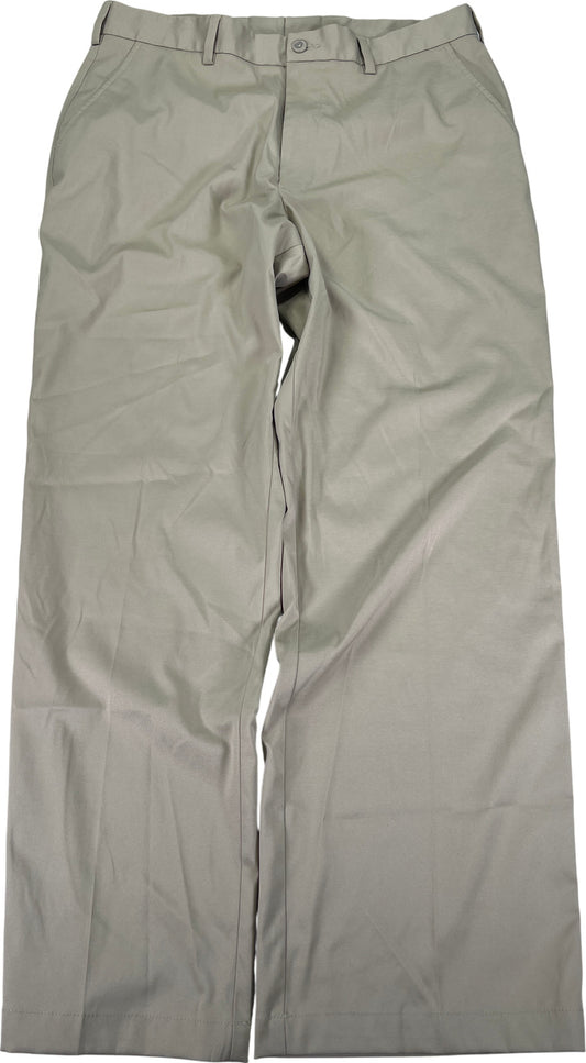 Pebble Beach Performance Men’s Beige Straight Leg Golf Pants - 34x30