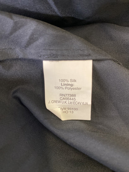 J. Crew Women’s Navy Blue Silk Chiffon A-Line Sleeveless Dress - 8