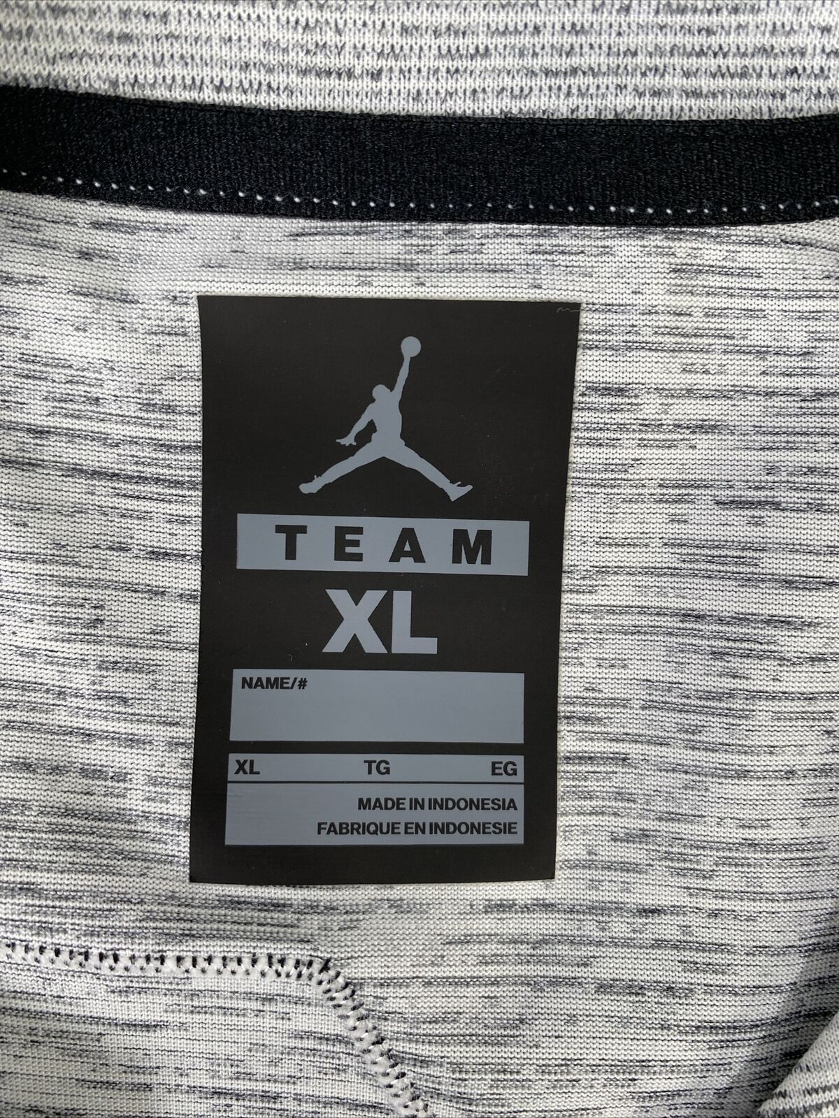 Air Jordan Men's Gray/White #4 Team Athletic Jersey - XL