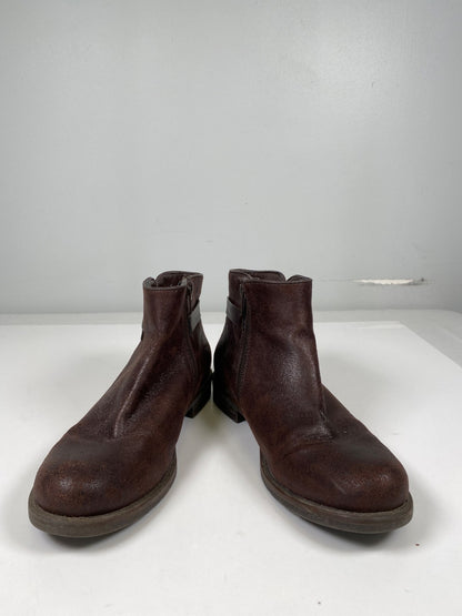 Baretraps Women’s Brown Textile Side Zip Caine Ankle Booties - 7