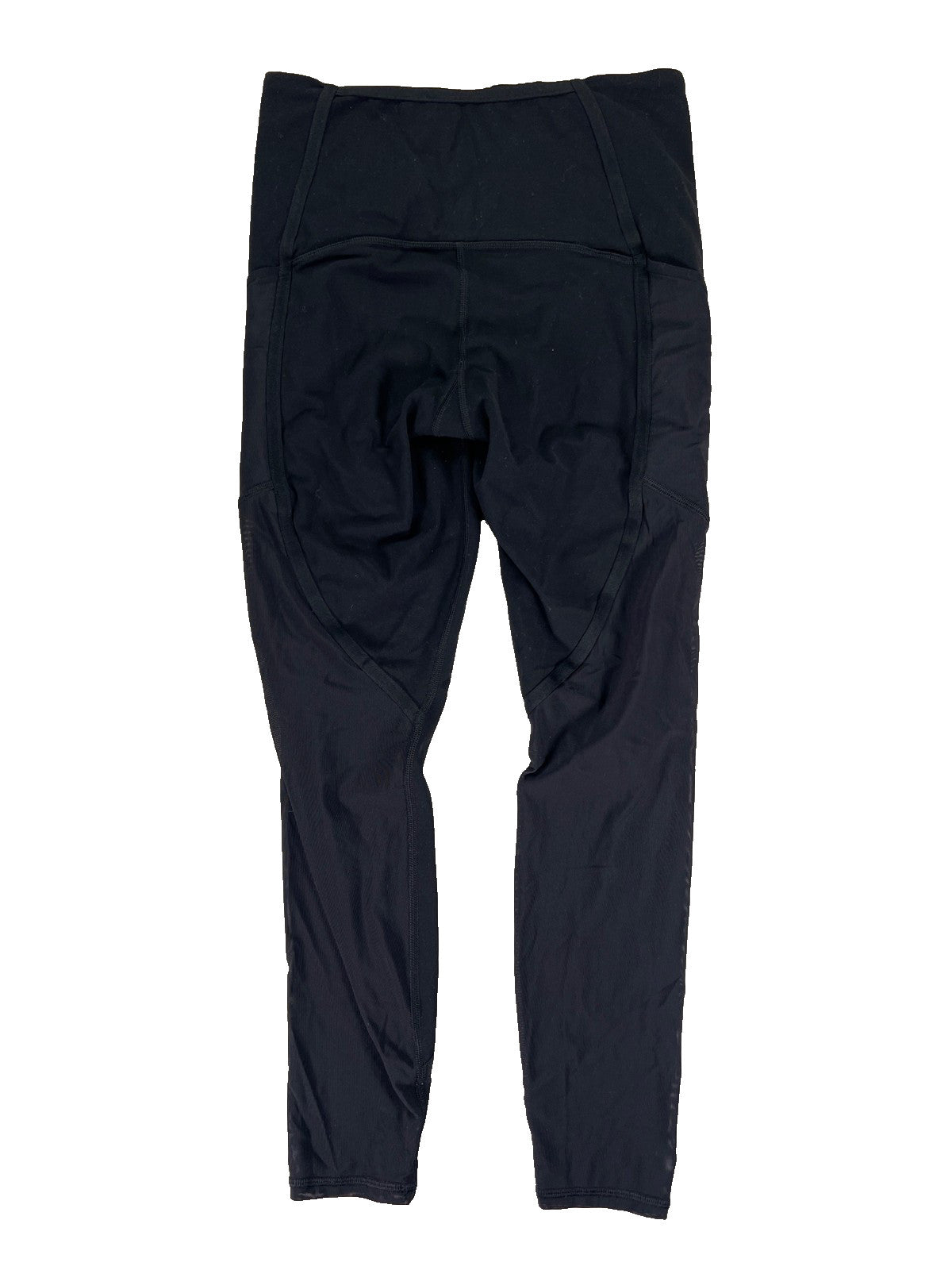 Athleta Women’s Black Vitality Stash Pocket 7/8 Mesh Athletic Leggings - S