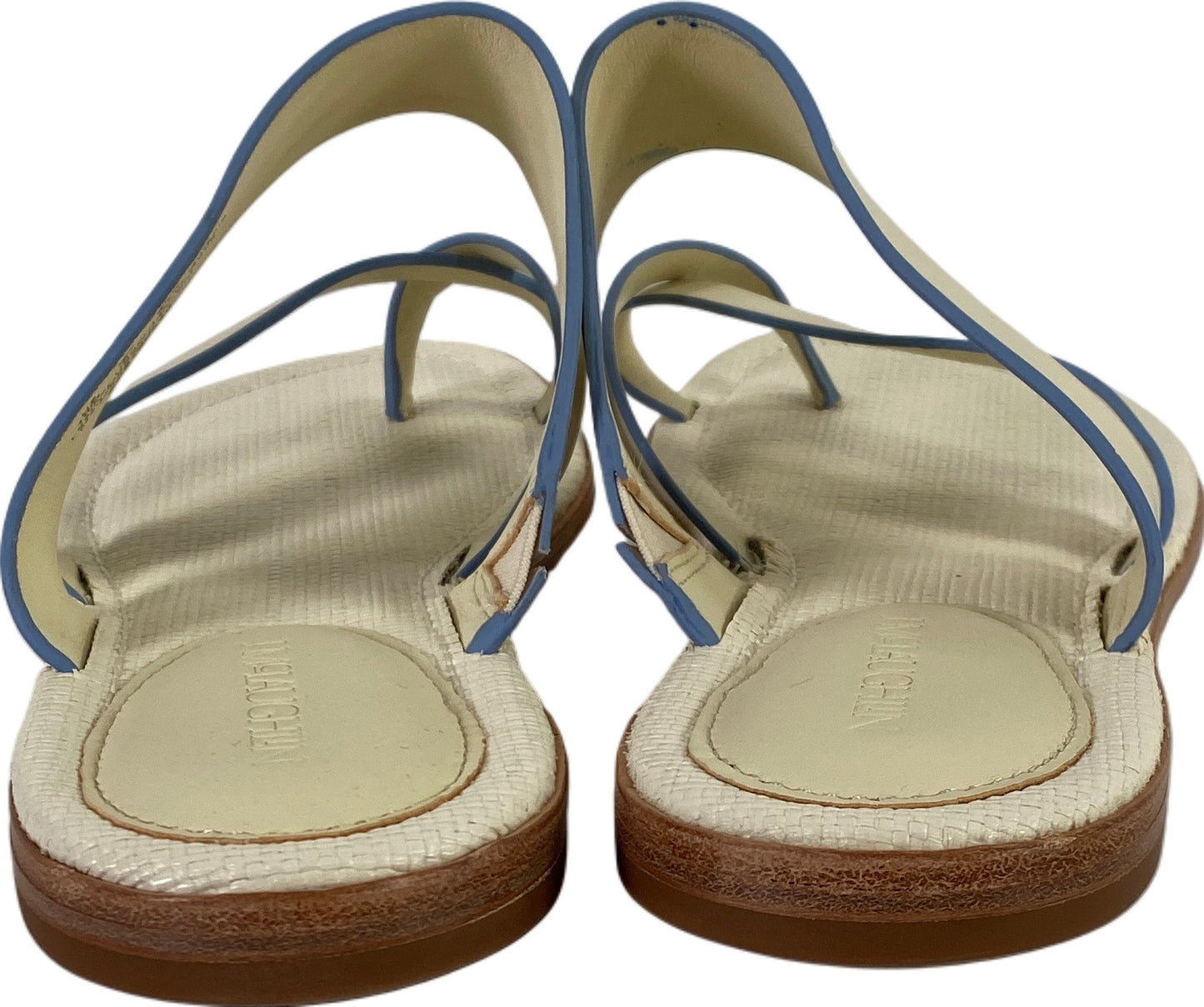 J.McLaughlin Women’s Ivory/White Leather Strappy Sandals - 10