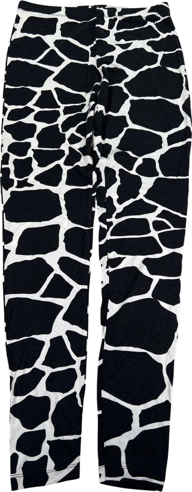 Asks Women’s Black/White Thin Pull On Leggings - 8