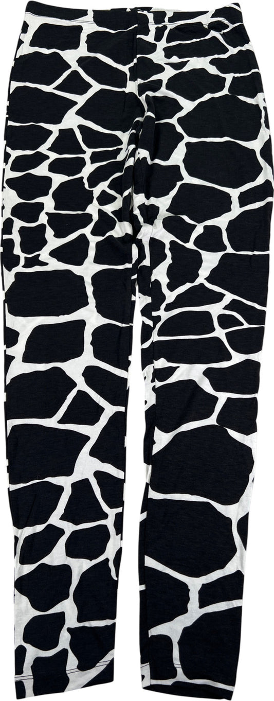 Asks Women’s Black/White Thin Pull On Leggings - 8