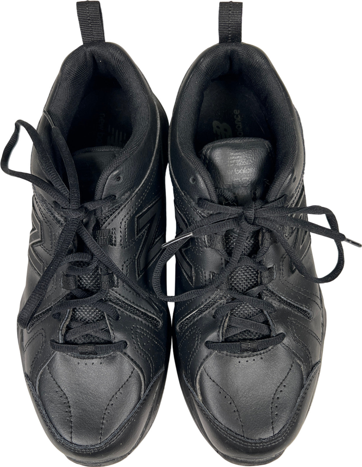 New Balance Women’s Black Leather 608 Lace Up Athletic Shoes - 11