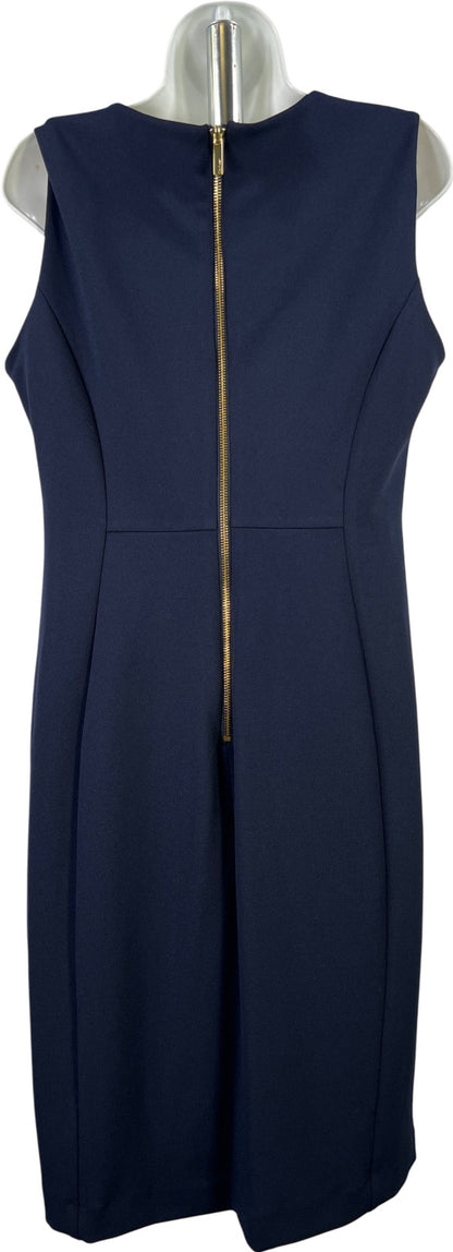 Calvin Klein Women’s Navy Blue Sleeveless Sheath Dress - 12