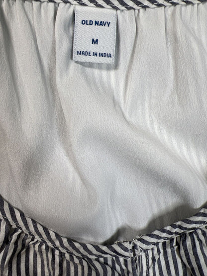 NEW Old Navy Women's Blue/White Striped Sleeveless Sundress - M