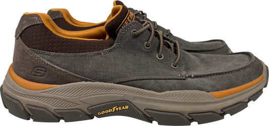 Skechers Men’s Gray Slip In Goga Mat Relaxed Arch Fit Slip On Shoes - 10.5