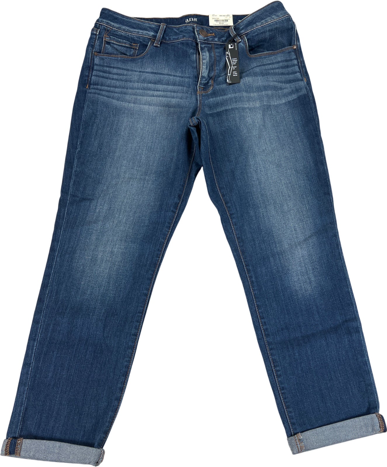 ANA Women’s Medium Wash Skinny Ankle Denim Jeans - 31/12