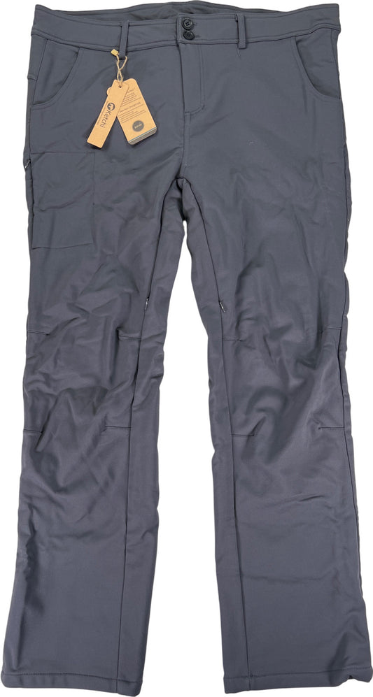 Ketchi Women’s Gray Fleece Lined Relaxed Fit Straight Leg Pants - 18 Short