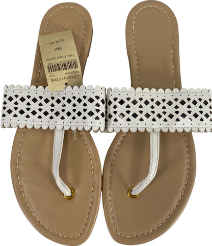 NEW Coldwater Creek Women’s Ivory/Beige Saint Tropez Sandals - 9
