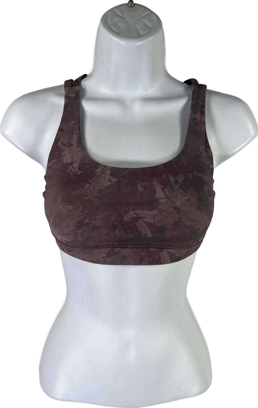 Lululemon Women’s Purple Floral Energy Sports Bra - No pads- 2