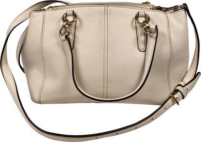 Coach Women’s Ivory/White Christie Carryall Satchel Crossbody Handbag Purse