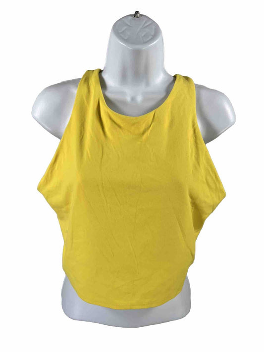 Athleta Women's Yellow Conscious Crop Sports Bra - XL