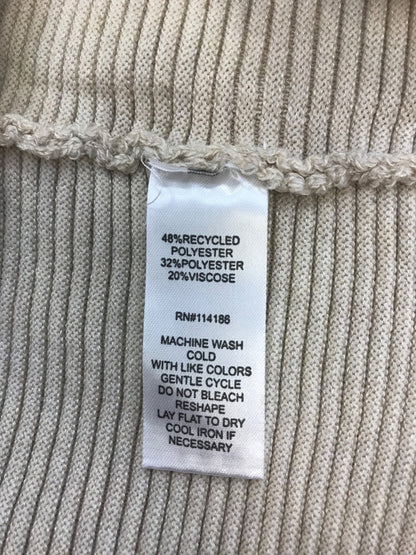 Verve Ami Women’s Beige Long Sleeve Open Front Cardigan Sweater - L