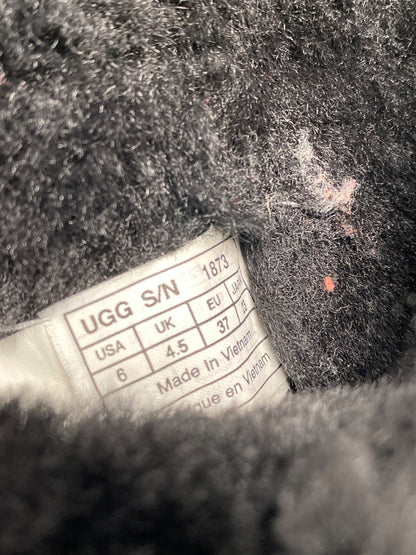 UGG Women’s Black Bailey Button Tall Shearling Boots - 6