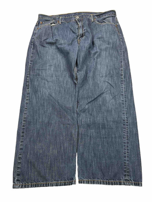 Levi's Men's Dark Wash 569 Loose Straight Denim Jeans - 36x34
