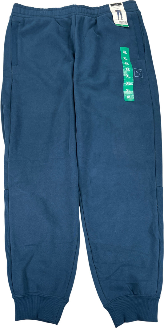 Puma Men’s Blue Fleece Jogger Sweatpants - XL
