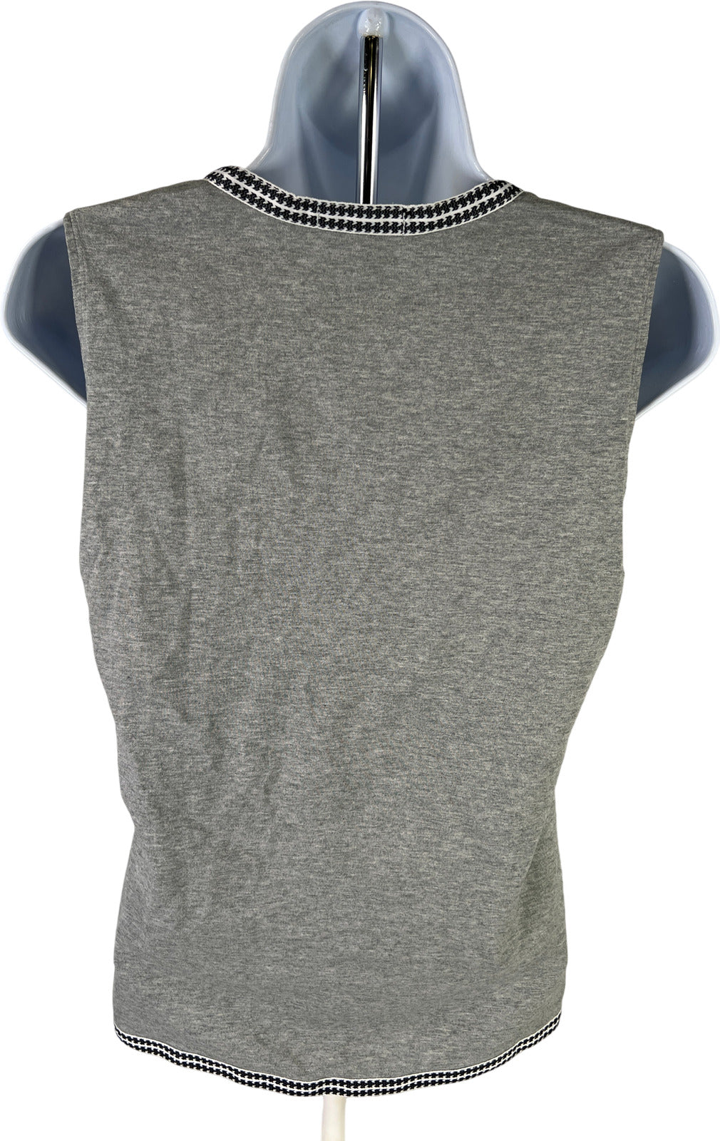 NEW J.Crew Women’s Gray Tassel V-Neck Sleeveless Tank Top - XS