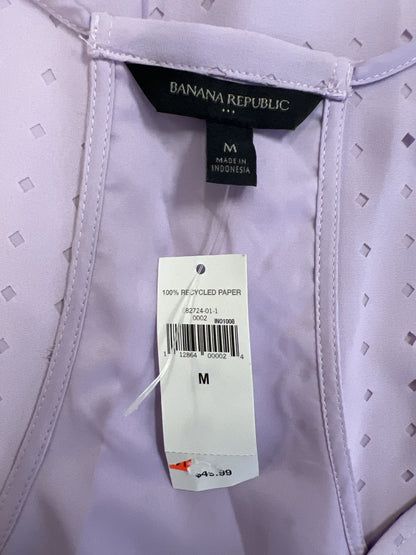 Banana Republic Women’s Purple Eyelet Lined Tank Top Blouse - M