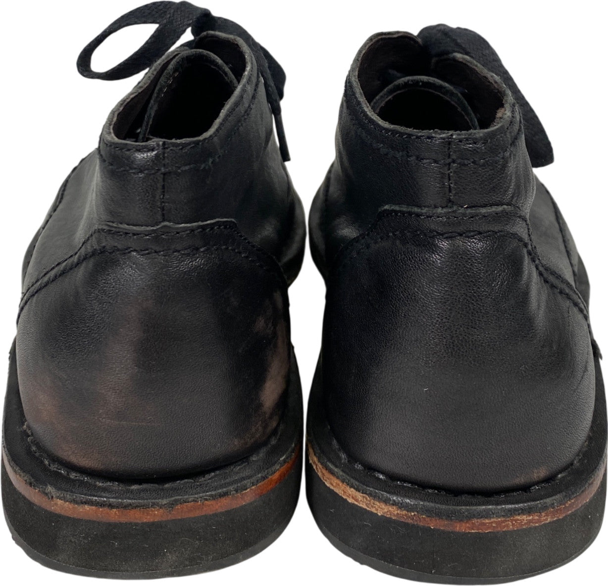 John Varvatos Men’s Black Leather Hipster Chukka Boots - 9.5