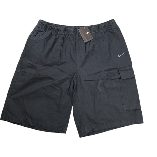 NEW Nike Men's Black Cotton Cargo Shorts - XL