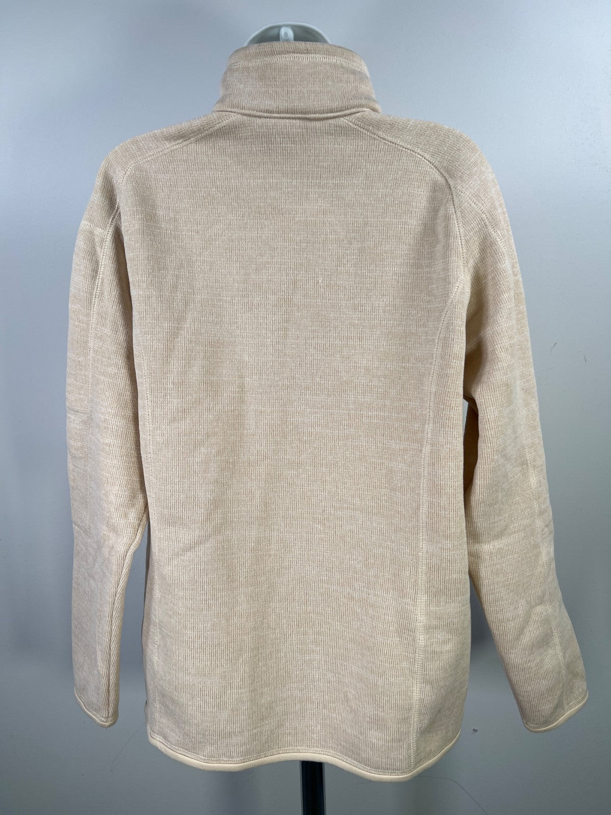 Patagonia Women’s Light Beige 1/4 Zip Pullover Better Sweater - XL
