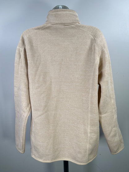 Patagonia Women’s Light Beige 1/4 Zip Pullover Better Sweater - XL
