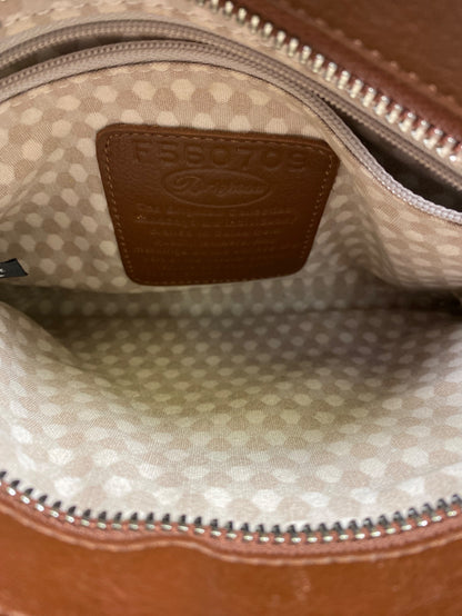 Brighton Women’s Brown Brooklyn Straw Multipocket Organizer Crossbody Purse