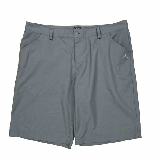 adidas Men's Gray Flat Front Chino Golf Shorts - 38