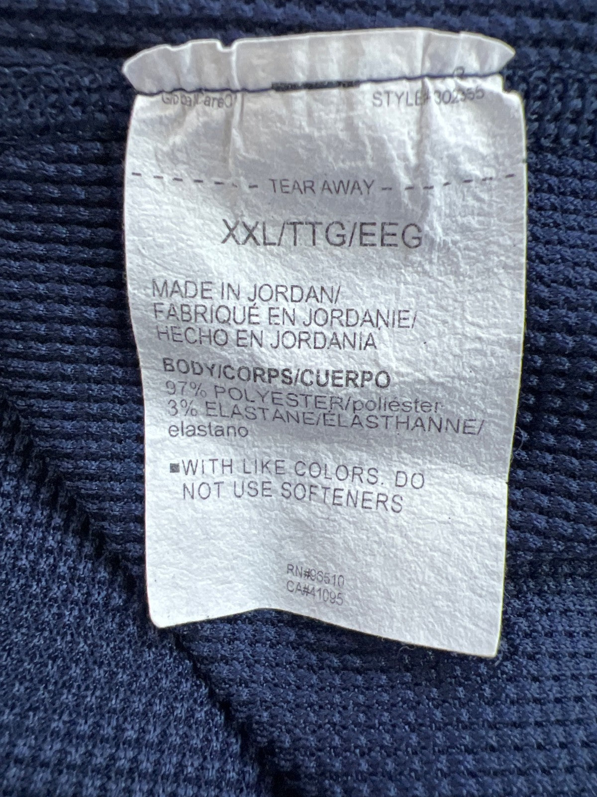 Under Armour Men’s Blue/Gray Loose Fit Waffle Knit Long Sleeve Shirt - XXL