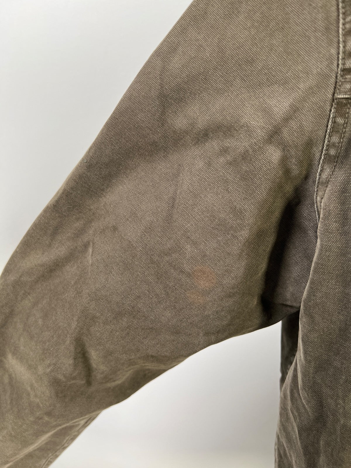 J.Crew Men’s Olive Green Corduroy Lined Button Up Chore Canvas Jacket - M